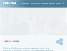Tablet Screenshot of evactra.com